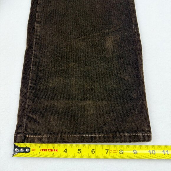 Levi's 526 Women's Slender Boot Cut Mid Rise Stretch Brown Corduroy Pants Sz 12 - Picture 9 of 10